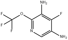 3,5-Diamino-4-fluoro-2-(trifluoromethoxy)pyridine 结构式