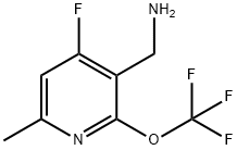 3-(Aminomethyl)-4-fluoro-6-methyl-2-(trifluoromethoxy)pyridine 结构式