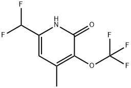 6-(Difluoromethyl)-2-hydroxy-4-methyl-3-(trifluoromethoxy)pyridine Structure