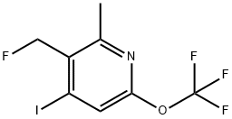 3-(Fluoromethyl)-4-iodo-2-methyl-6-(trifluoromethoxy)pyridine 结构式