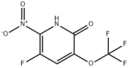 3-Fluoro-6-hydroxy-2-nitro-5-(trifluoromethoxy)pyridine Struktur