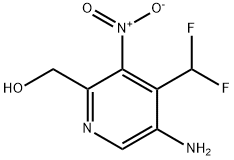 5-Amino-4-(difluoromethyl)-3-nitropyridine-2-methanol 结构式