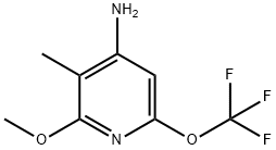 4-Amino-2-methoxy-3-methyl-6-(trifluoromethoxy)pyridine Struktur
