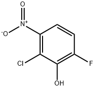 2-氯-6-氟-3-硝基苯酚 结构式