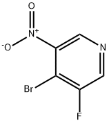 Pyridine, 4-bromo-3-fluoro-5-nitro- Struktur