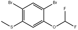 2,4-Dibromo-5-(difluoromethoxy)thioanisole 结构式
