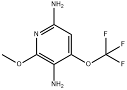 3,6-Diamino-2-methoxy-4-(trifluoromethoxy)pyridine,1804427-39-1,结构式