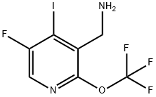 3-(Aminomethyl)-5-fluoro-4-iodo-2-(trifluoromethoxy)pyridine Structure