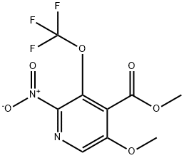Methyl 5-methoxy-2-nitro-3-(trifluoromethoxy)pyridine-4-carboxylate,1804436-56-3,结构式