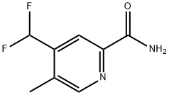 4-(Difluoromethyl)-5-methylpyridine-2-carboxamide,1804444-81-2,结构式