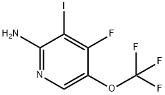2-Amino-4-fluoro-3-iodo-5-(trifluoromethoxy)pyridine 结构式