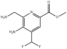 Methyl 3-amino-2-(aminomethyl)-4-(difluoromethyl)pyridine-6-carboxylate,1804458-36-3,结构式
