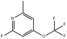 2-Fluoro-6-methyl-4-(trifluoromethoxy)pyridine 结构式