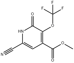 Methyl 6-cyano-2-hydroxy-3-(trifluoromethoxy)pyridine-4-carboxylate 结构式