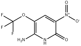 2-Amino-6-hydroxy-5-nitro-3-(trifluoromethoxy)pyridine 结构式
