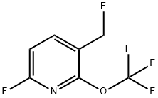 6-Fluoro-3-(fluoromethyl)-2-(trifluoromethoxy)pyridine 结构式