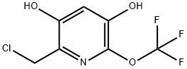 2-(Chloromethyl)-3,5-dihydroxy-6-(trifluoromethoxy)pyridine 结构式