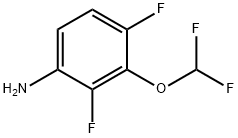 3-(二氟甲氧基)-2,4-二氟苯胺,1804514-09-7,结构式