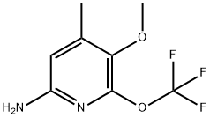 6-Amino-3-methoxy-4-methyl-2-(trifluoromethoxy)pyridine Structure