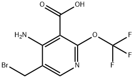 4-Amino-5-(bromomethyl)-2-(trifluoromethoxy)pyridine-3-carboxylic acid 结构式