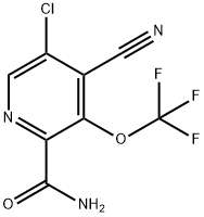 5-Chloro-4-cyano-3-(trifluoromethoxy)pyridine-2-carboxamide,1804544-68-0,结构式