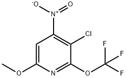 3-Chloro-6-methoxy-4-nitro-2-(trifluoromethoxy)pyridine 结构式