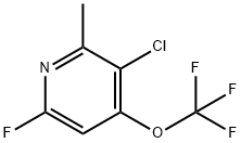 3-Chloro-6-fluoro-2-methyl-4-(trifluoromethoxy)pyridine 结构式