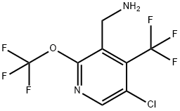 3-(Aminomethyl)-5-chloro-2-(trifluoromethoxy)-4-(trifluoromethyl)pyridine 结构式