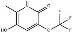 3,6-Dihydroxy-2-methyl-5-(trifluoromethoxy)pyridine Structure