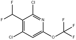 2,4-Dichloro-3-(difluoromethyl)-6-(trifluoromethoxy)pyridine Structure