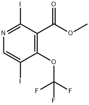 Methyl 2,5-diiodo-4-(trifluoromethoxy)pyridine-3-carboxylate 结构式