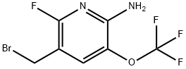 2-Amino-5-(bromomethyl)-6-fluoro-3-(trifluoromethoxy)pyridine,1804574-79-5,结构式