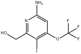 6-Amino-3-iodo-4-(trifluoromethoxy)pyridine-2-methanol 结构式