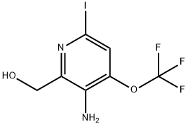 3-Amino-6-iodo-4-(trifluoromethoxy)pyridine-2-methanol 结构式