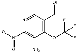 3-Amino-2-nitro-4-(trifluoromethoxy)pyridine-5-methanol,1804580-38-8,结构式
