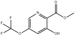 Methyl 3-hydroxy-5-(trifluoromethoxy)pyridine-2-carboxylate 结构式
