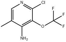 4-Amino-2-chloro-5-methyl-3-(trifluoromethoxy)pyridine 结构式
