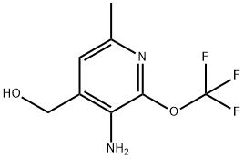 3-Amino-6-methyl-2-(trifluoromethoxy)pyridine-4-methanol,1804588-30-4,结构式