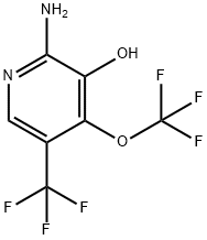 2-Amino-3-hydroxy-4-(trifluoromethoxy)-5-(trifluoromethyl)pyridine Struktur