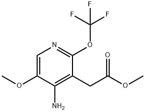 Methyl 4-amino-5-methoxy-2-(trifluoromethoxy)pyridine-3-acetate 结构式