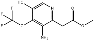 Methyl 3-amino-5-hydroxy-4-(trifluoromethoxy)pyridine-2-acetate 结构式