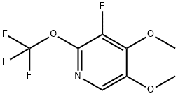 4,5-Dimethoxy-3-fluoro-2-(trifluoromethoxy)pyridine 结构式