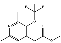 Methyl 2,6-dimethyl-3-(trifluoromethoxy)pyridine-4-acetate 结构式