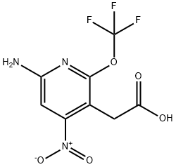 6-Amino-4-nitro-2-(trifluoromethoxy)pyridine-3-acetic acid Structure