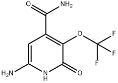 6-Amino-2-hydroxy-3-(trifluoromethoxy)pyridine-4-carboxamide 结构式