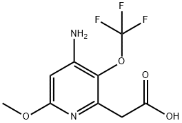 4-Amino-6-methoxy-3-(trifluoromethoxy)pyridine-2-acetic acid 结构式