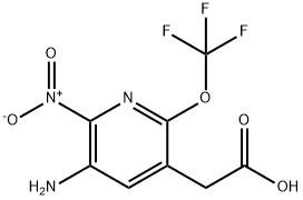 3-Amino-2-nitro-6-(trifluoromethoxy)pyridine-5-acetic acid 结构式