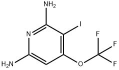 2,6-Diamino-3-iodo-4-(trifluoromethoxy)pyridine,1804611-22-0,结构式