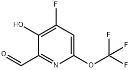 4-Fluoro-3-hydroxy-6-(trifluoromethoxy)pyridine-2-carboxaldehyde 结构式