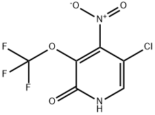 5-Chloro-2-hydroxy-4-nitro-3-(trifluoromethoxy)pyridine 结构式